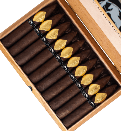 Cavalier Geneve Black II Series Petit No. 2 (4.75" x 52)