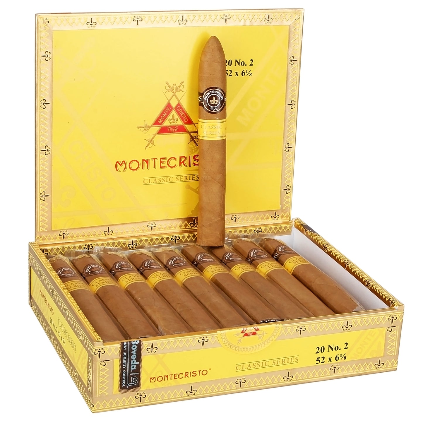 Montecristo Classic Collection Cigars - No. 2 Bp - 6 1/8x52