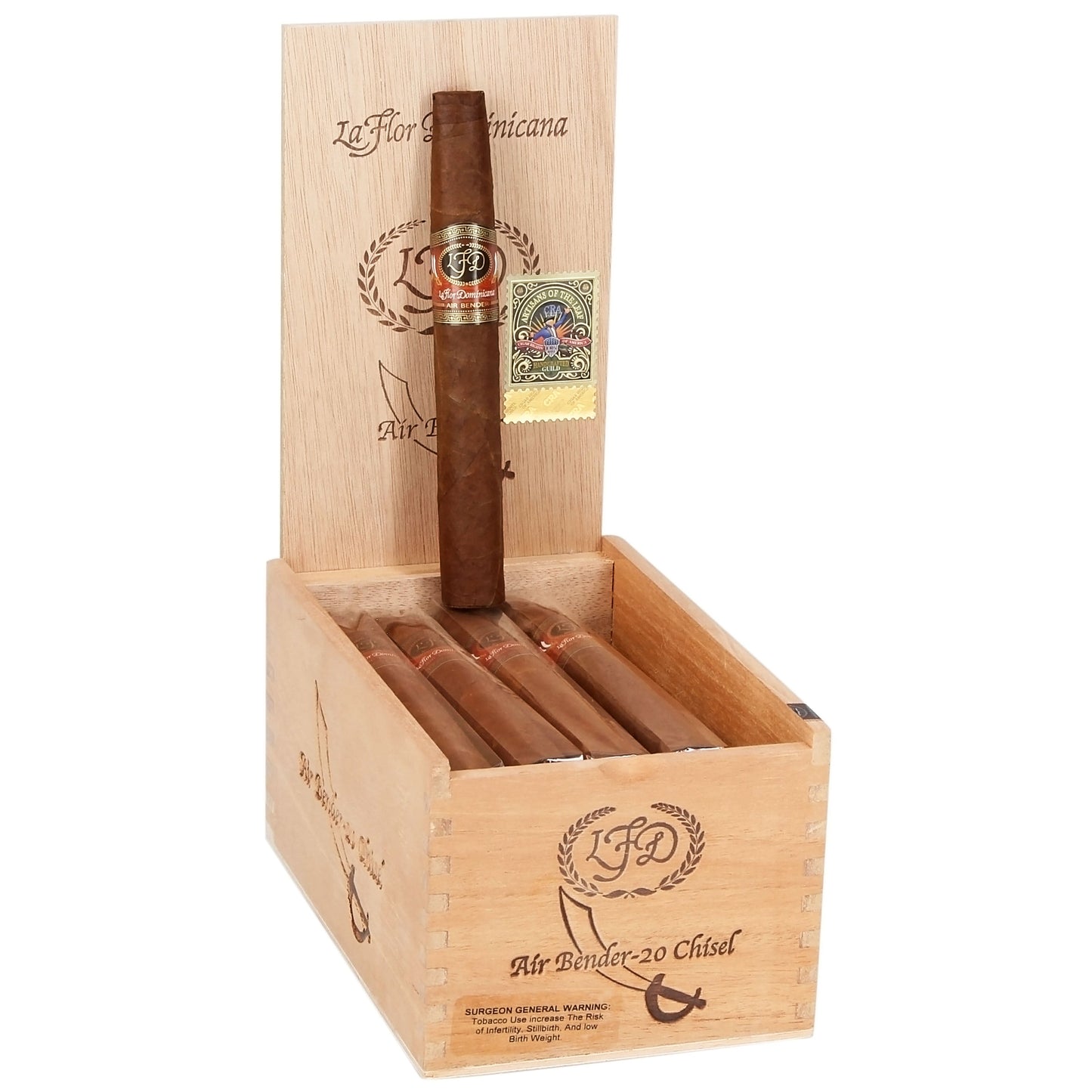 La Flor Dominicana Air Bender Chisel (Wedge) (6.5" x 54)