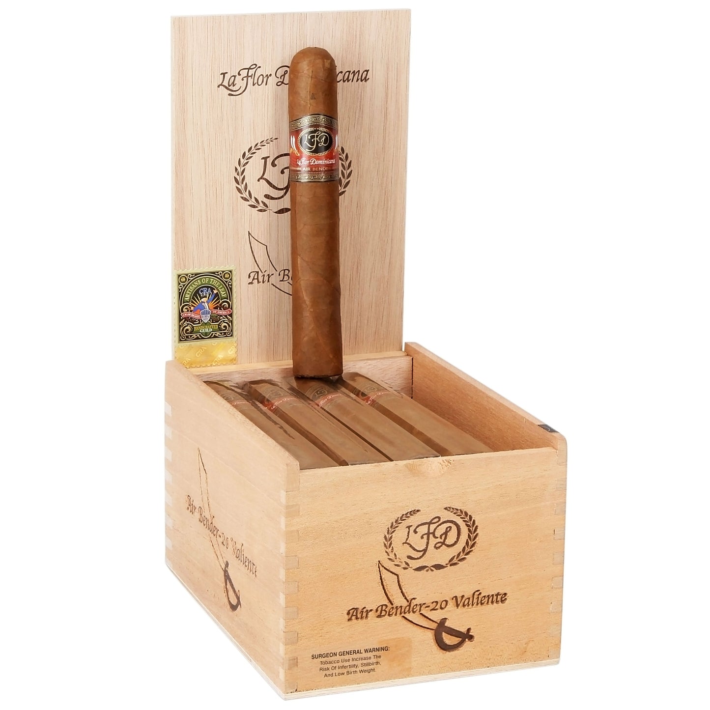 La Flor Dominicana Air Bender Valiente (Gordo) (6.25" x 60)