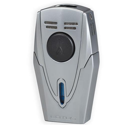 LOTUS LIGHTER FURY DUAL FLAME W/PUNCH - Chrome Matte