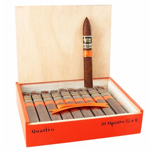 Aging Room Quattro Nicaragua Cigars - Maestro - Belicoso - 6x52 - Nicaraguan