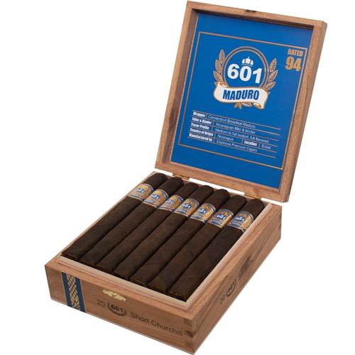 601 Blue Label Maduro Cigars - Short Churchill - 6.5x50