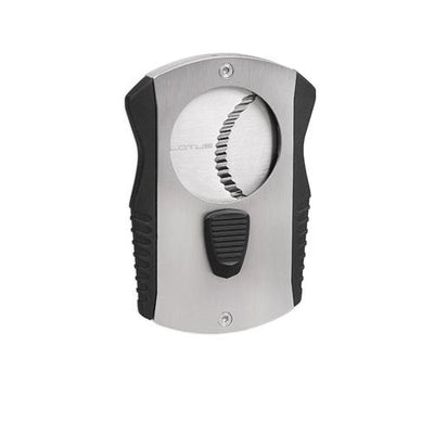 LOTUS CUTTER BARRACUDA 80 RG SERRATED CIGAR CUTTER - Chrome & Black
