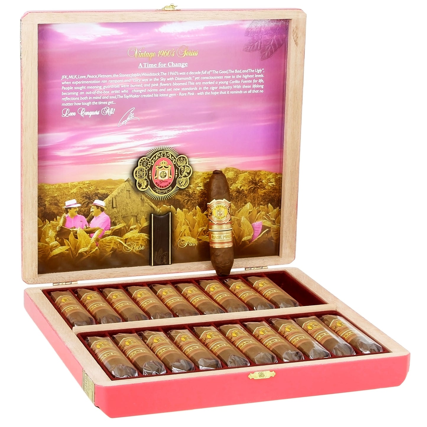 Arturo Fuente Rare Pink VS Queen of Hearts (3.75" x 54)