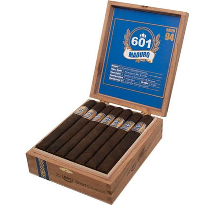 601 Blue Label Maduro Cigars - Short Churchill - 6.5x50 - cigar13