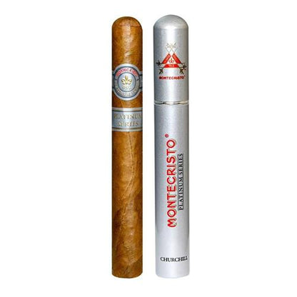 Montecristo Platinum Cigars - Churchill Tube - 7x50