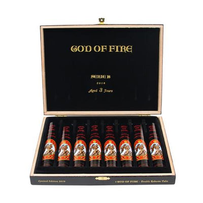 God of Fire Serie B Cigars - Double Robusto Tubos - 5x5.75