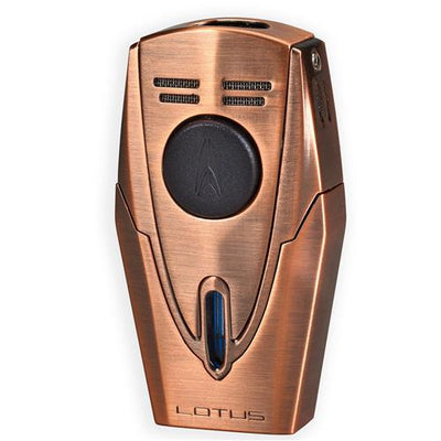 LOTUS LIGHTER FURY DUAL FLAME W/PUNCH - Brushed Cooper