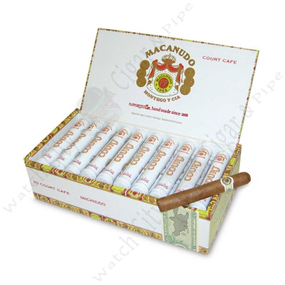 Macanudo Cafe Cigars - Court (Aluminum Tube) - 4 3/16 X 36