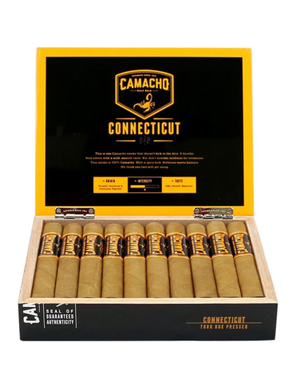 Camacho Connecticut Cigars - Toro Box Pressed - 6x50