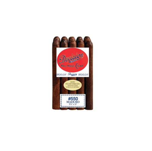 DECISION MADURO CIGARS BUNDLES - #550 - 5 3/8 x 37, Bundle/20