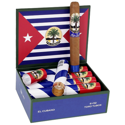El Mago El Cubano Toro 6x52 Box Press Tubo Cigars