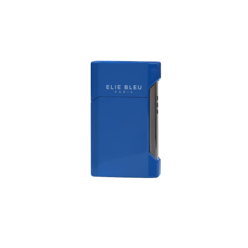ELIE BLEU J-12 FLAT FLAME CIGAR LIGHTER - Blue Lacquer