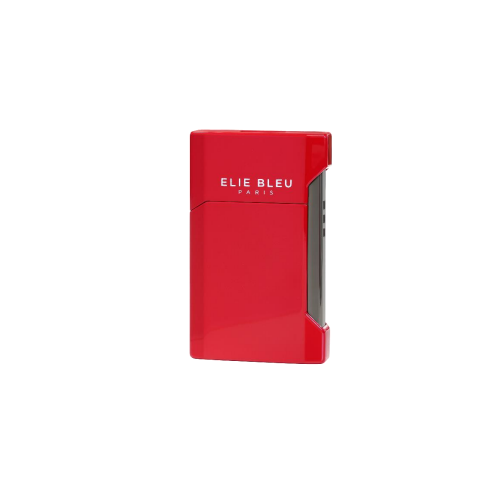 ELIE BLEU J-12 FLAT FLAME CIGAR LIGHTER - Red Lacquer