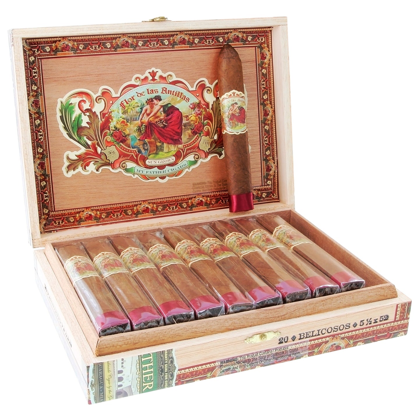 Flor De Las Antillas Cigars - Belicoso-5.5x52