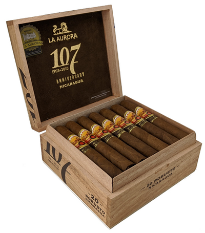 La Aurora 107 Nicaragua Cigars - Robusto - 5 X 50