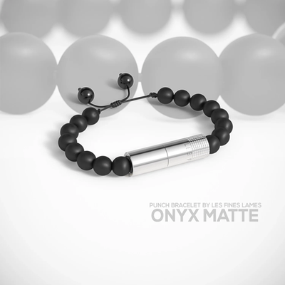 LES FINES LAMES PUNCH BRACELET - Onyx Matte