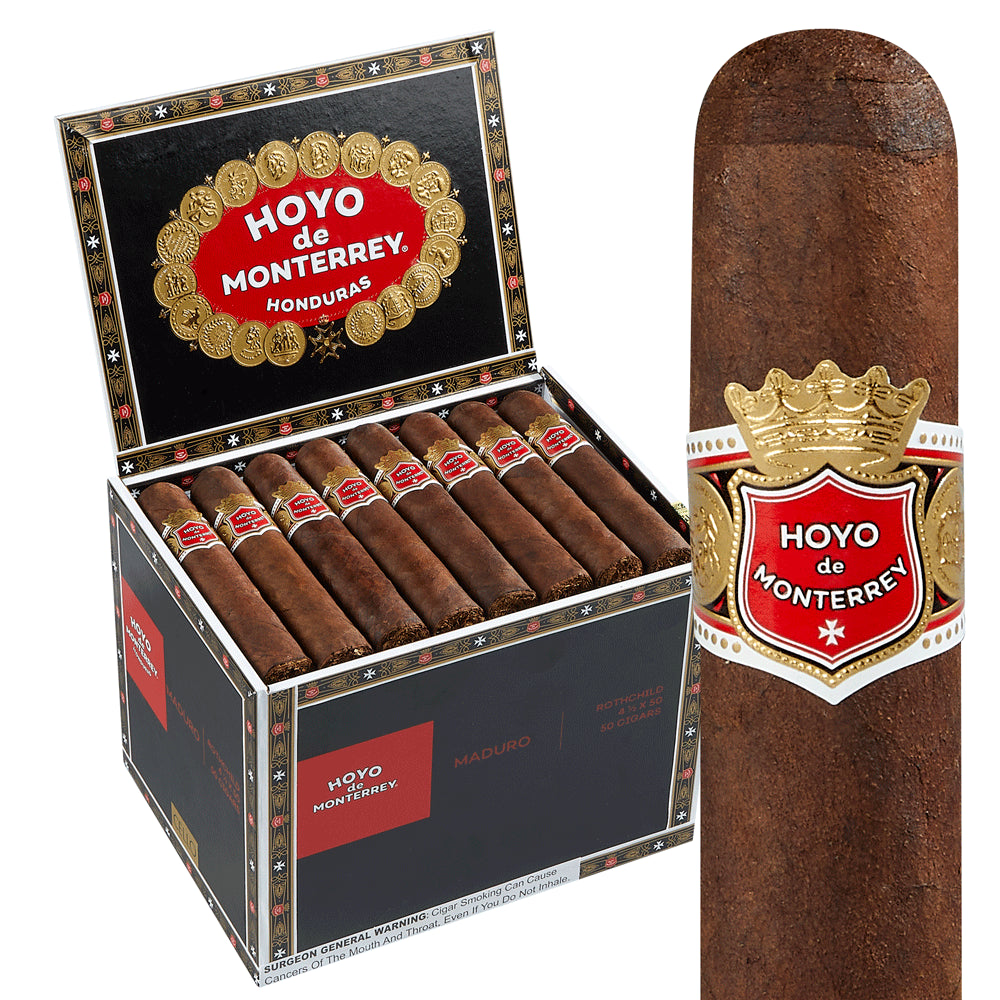 Hoyo De Monterrey Maduro Cigars - Rothschilds Cello Mad - 4 1/2 X 50