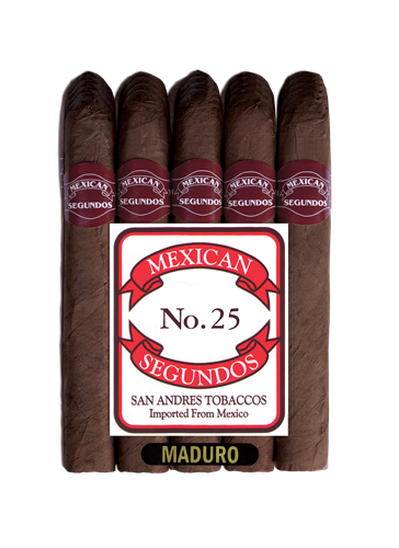 Mexican Segundos Maduro Cigars - #25 - 5 1/2 X 48