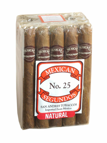 MEXICAN SEGUNDOS NATURAL CIGARS - #25 - 5 1/2 x 48, Bundle/20