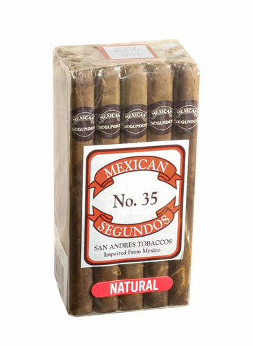 Mexican Segundos Natural Cigars - #35 - 6 1/4 X 42