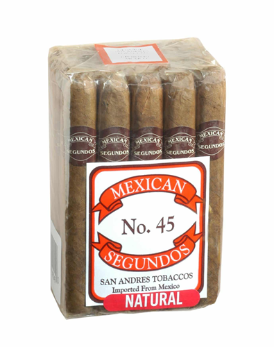 Mexican Segundos Natural Cigars - #45 - 5 1/16 X 44