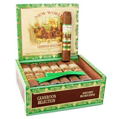 New World by Aj Fernandez Cameroon Cigars - Short Robusto-4x48