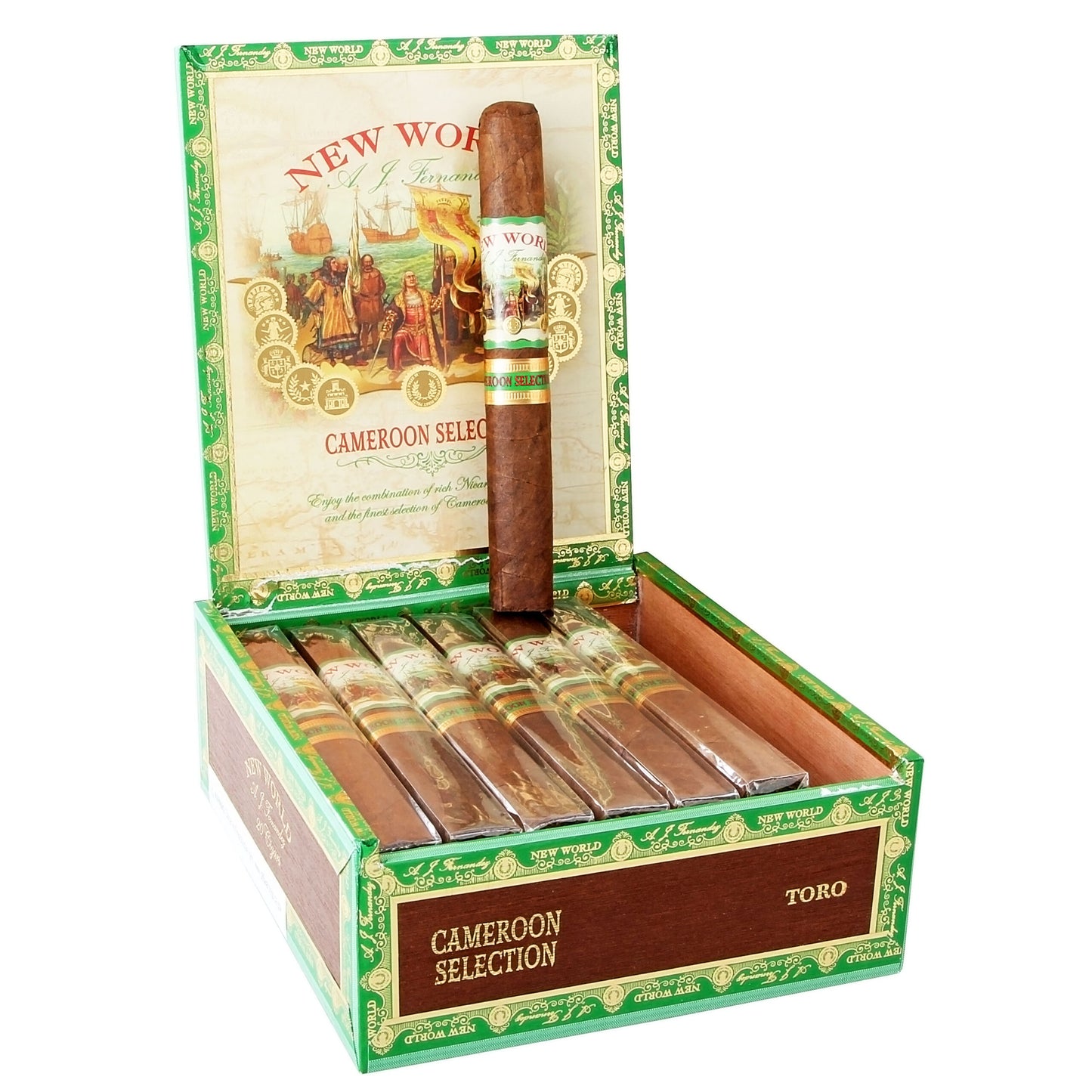 New World by Aj Fernandez Cameroon Cigars - Toro-6x50
