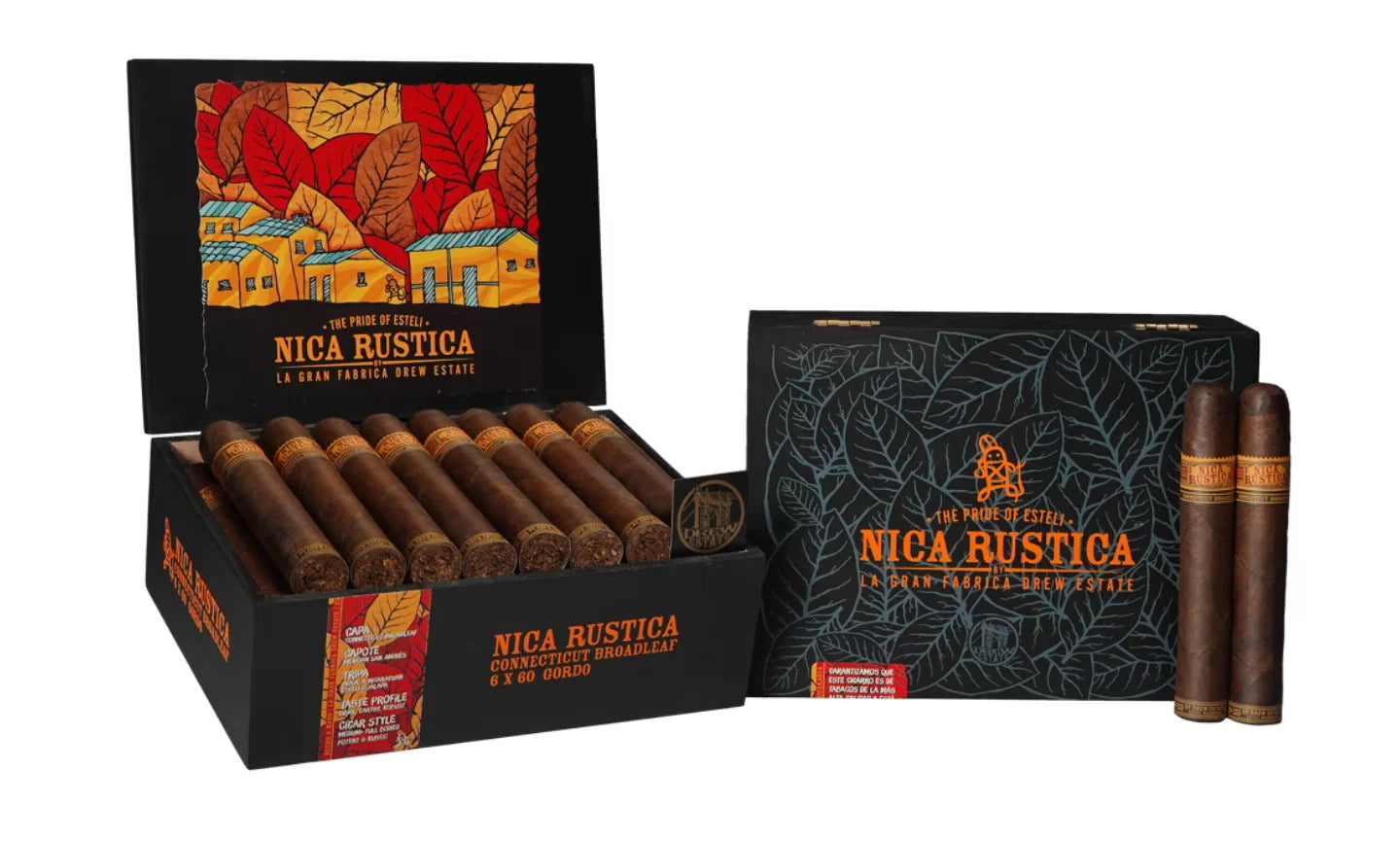 Drew Estate Nica Rustica Connecticut Broadleaf (6.0" x 60)