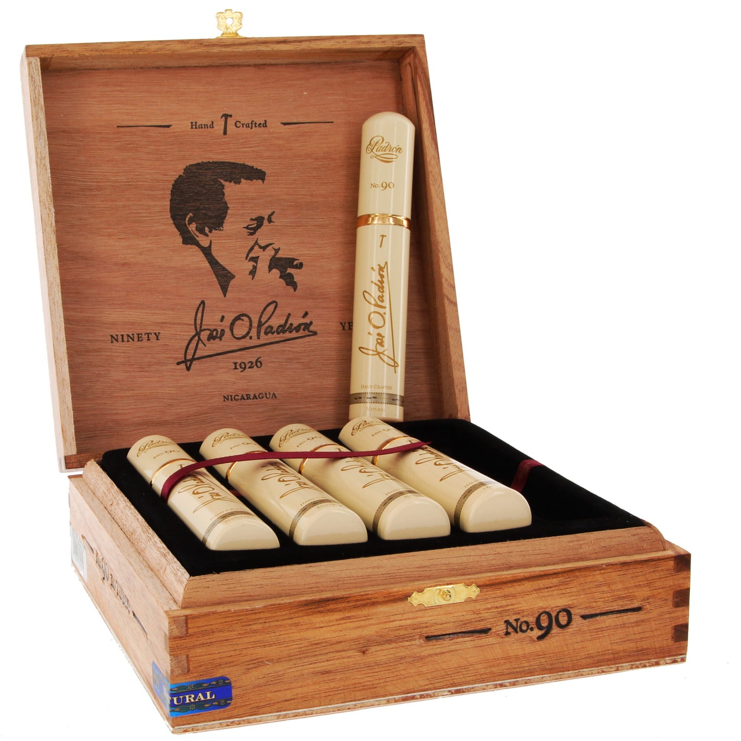 Padron 1926 Series Cigars - No. 90 Tubo - 5.5x52 - Natural