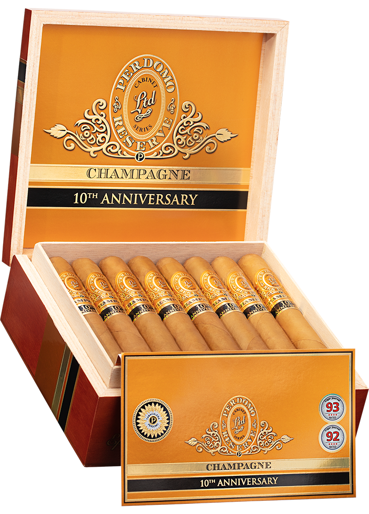 Perdomo 10th Anniversary Champagne Cigars - Robusto-5x54
