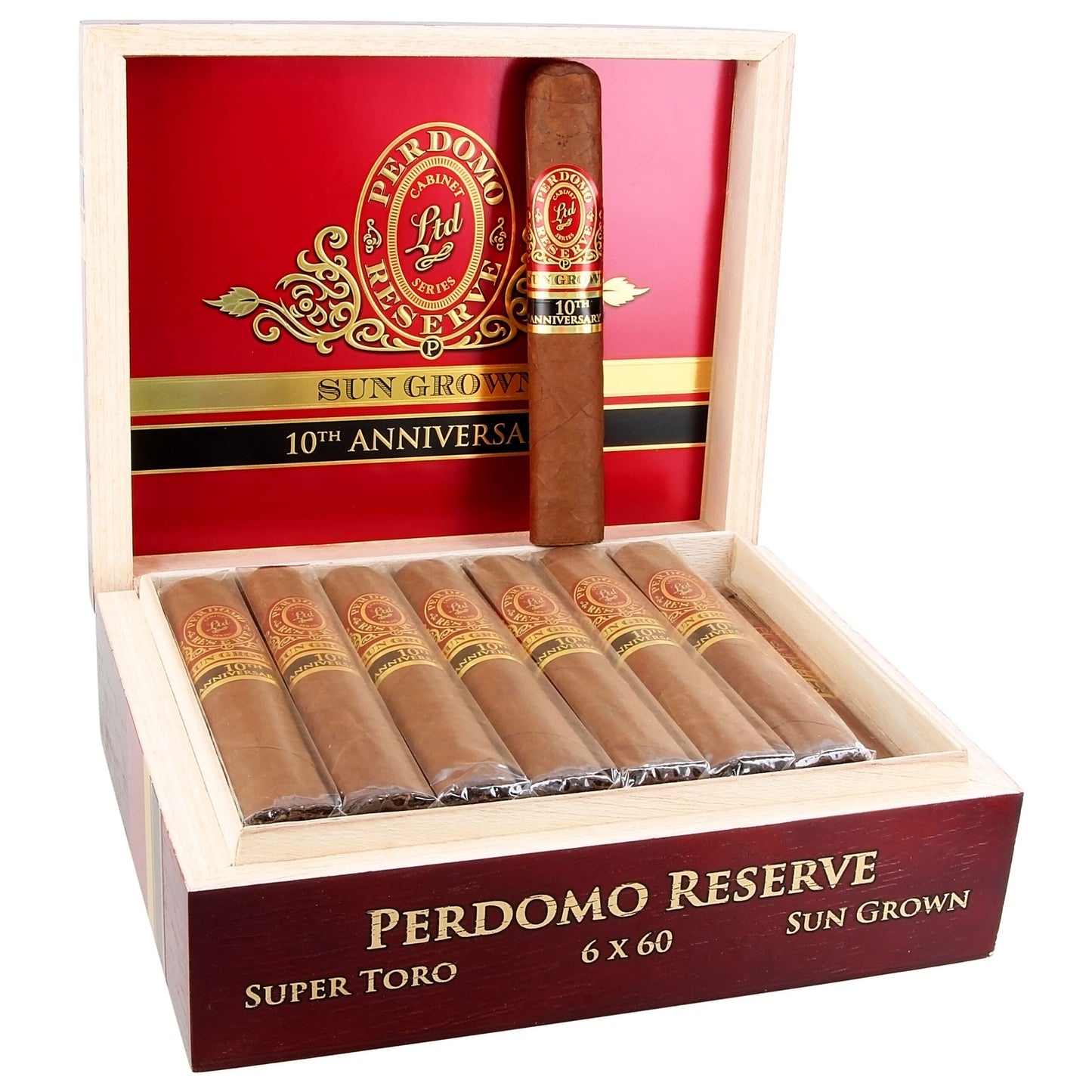 Perdomo 10th Anniversary Sungrown Cigars - Super Toro "St"-6x60