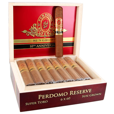 Perdomo 10th Anniversary Sungrown Cigars - Super Toro 