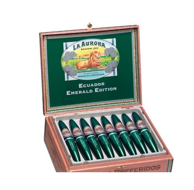 La Aurora Preferido Doble Figurado Tubo Cigars - Emerald Tubo - 5 X 54