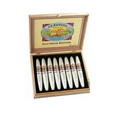 La Aurora Preferido Doble Figurado Tubo Cigars - Platinum Tubo - 5 X 54