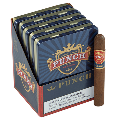 PUNCH CIGARS - Bolos - 4 3/16 x 36, 5 Tins of 6