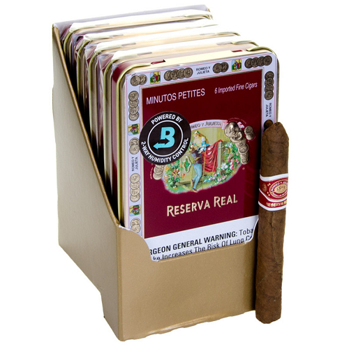 ROMEO Y JULIETA RESERVA REAL MINUTOS PETITES SMALL CIGARS - 5 Tins/Pack