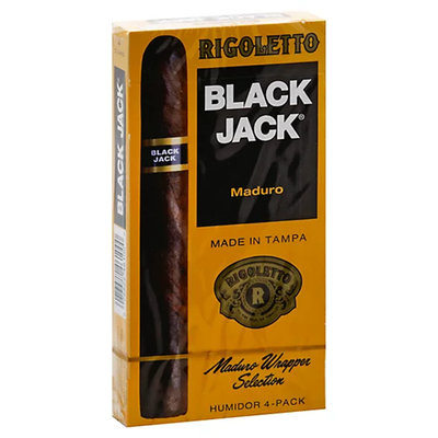RIGOLETTO TAMPA CIGARS - Black Jack - 5 1/2 x 47, Pack of 4
