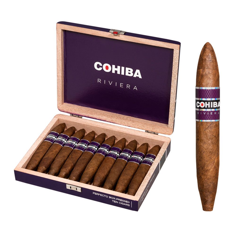 Cohiba Riviera Cigars - Perfecto Box-pressed - 6 X 60