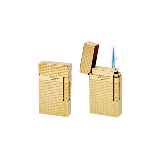 S.T. DUPONT LE GRAND CLING LIGHTERS - Diamond Head Yellow Gold