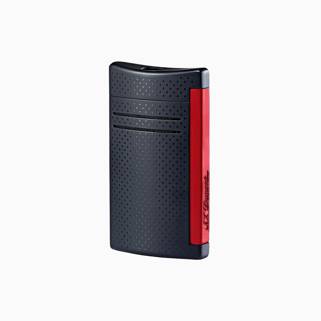 S.T. DUPONT MAXIJET LIGHTERS - Matte Black & Red