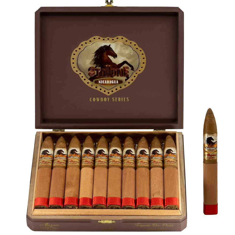 Stallone Alazan Corojo Cigars - Torpedo -6 1/8x52