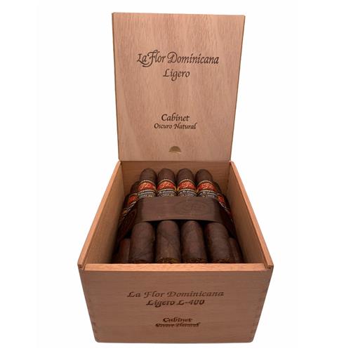 La Flor Dominicana Ligero Cabinet Natural Oscuro - L-400 Cabinet Oscuro-5.75x54
