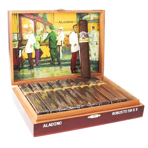 Aladino Maduro Cigars - Robusto Box Pressed - 50x5 - cigar13