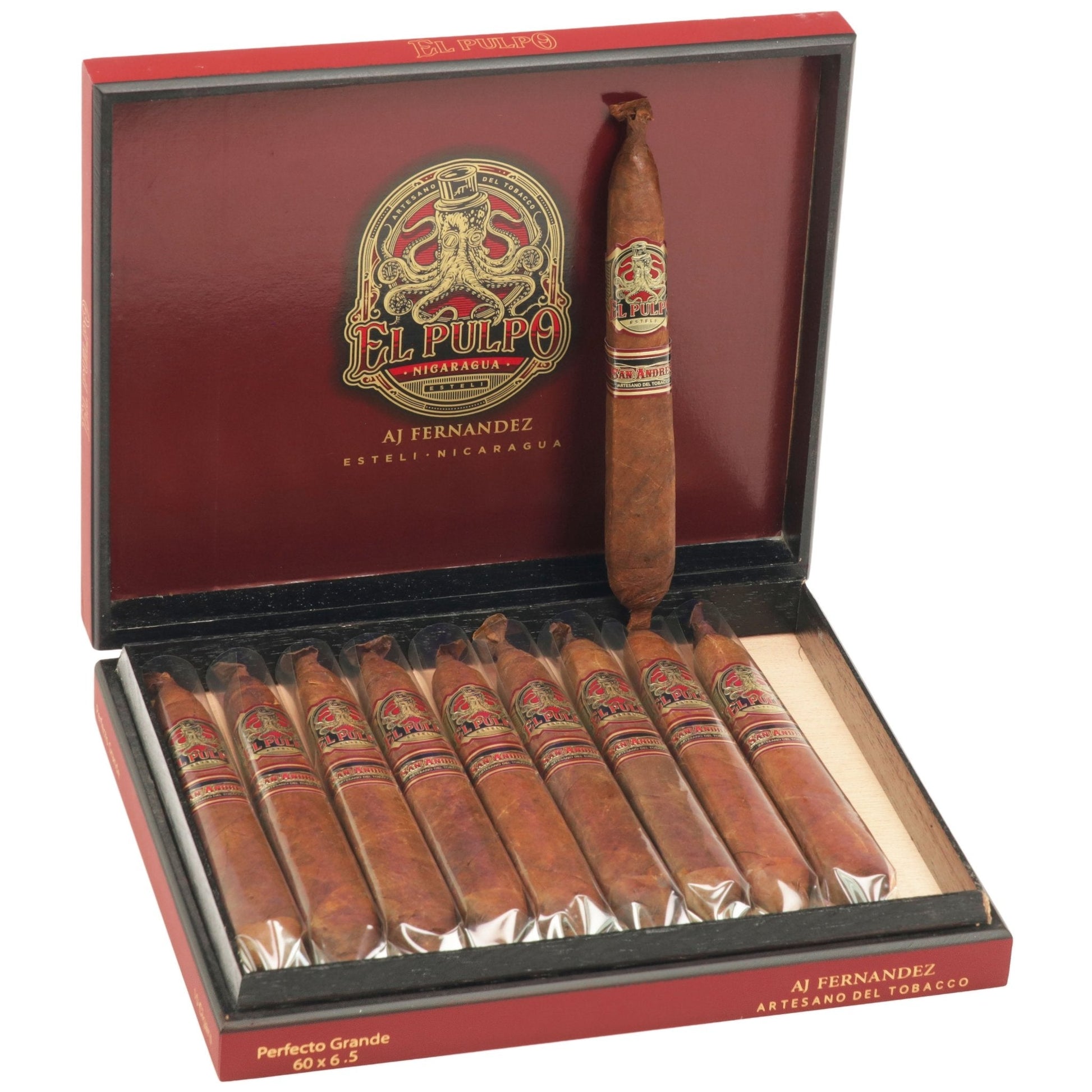 Artesano del Tobacco El Pulpo by Artesano del Tobacco The Squid 6 1/2" x 60 - cigar13