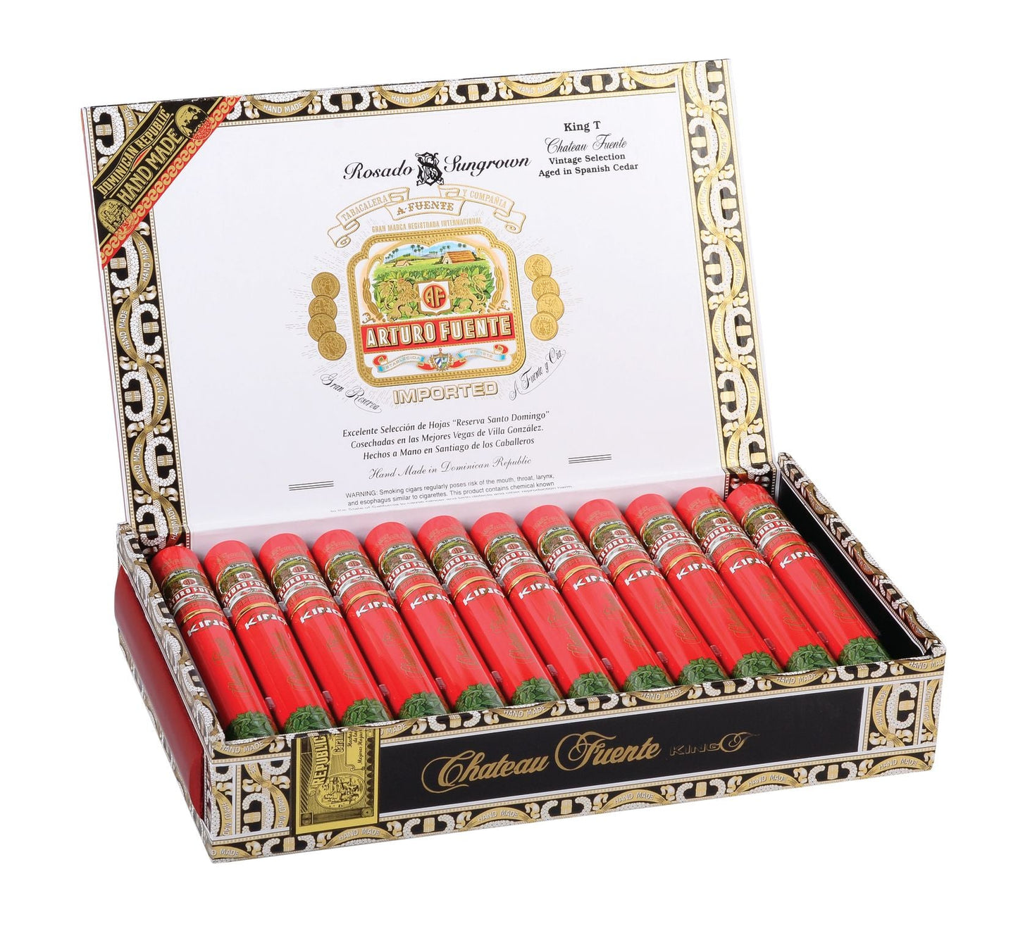 Arturo Fuente Chateau King Cigars - King T Tubo Rosado - 7x49 - cigar13