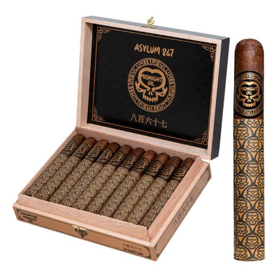 Asylum 867 Midnight Toro – Medium-Full Bodied Patterned Wrapper Cigar