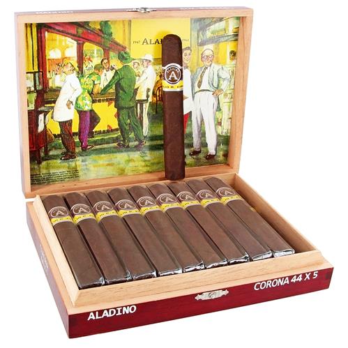 Aladino Maduro Cigars - Corona Box Pressed - 44x5