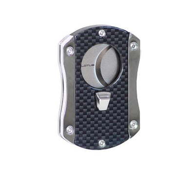 LOTUS CUTTER DECEPTION 62 RG CIGAR CUTTER - Black Matte & Chrome Satin